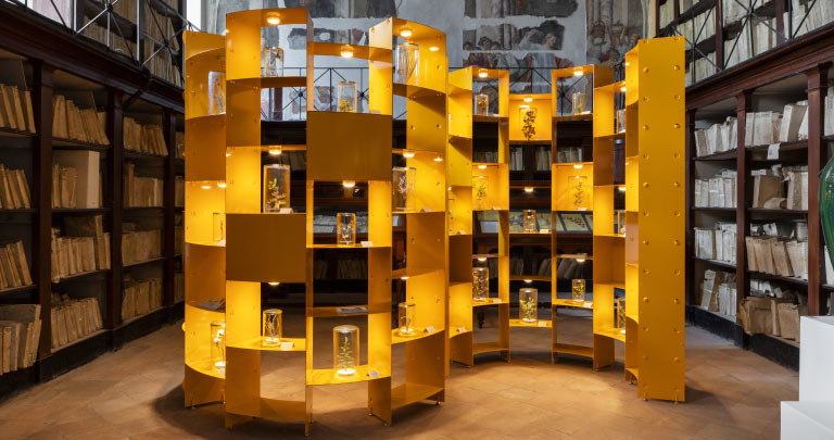 Installazione Libreria Dedalo per Edit Napoli 2024 | Officine Tamborrino